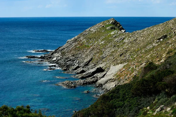 Widok Wybrzeże Coscia Donna — Zdjęcie stockowe