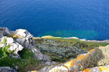 Capo Mannu sahili manzarası