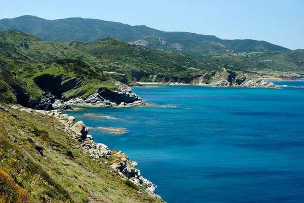 Vista Costa Nurra Desde Capo Fureddi — Foto de Stock