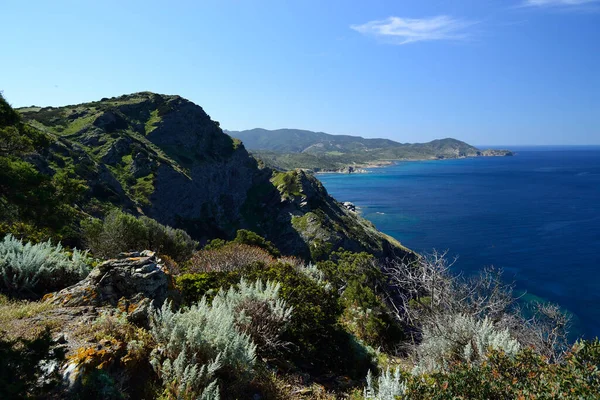 Veduta Capo Negru Della Sua Costa — Foto Stock