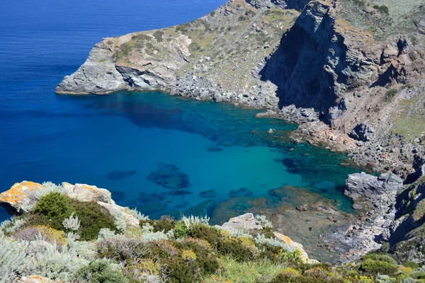 Widok Cala Capo Mannu — Zdjęcie stockowe