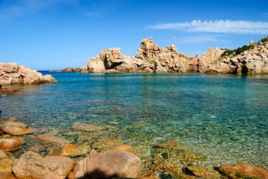 Li Cossi plajı manzarası