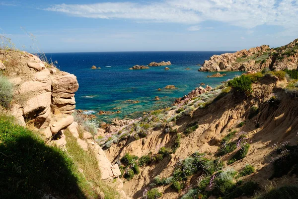 Vista Costa Entre Cossi Cala Tinnari — Fotografia de Stock