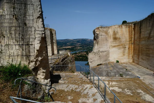 Vista Pedreira Pedra Abandonada Monteleone Rocca Doria — Fotografia de Stock