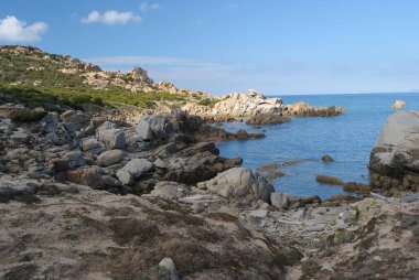 Punta Marmorata kıyısında.