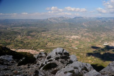 Monte Tuttavista 'dan Galtelli, Loculi ve Irgoli manzarası