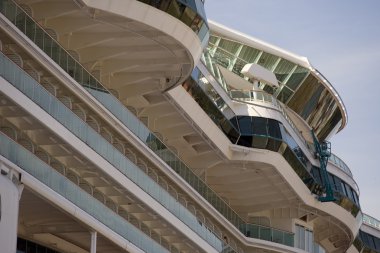 Büyük bir cruis gemi detay