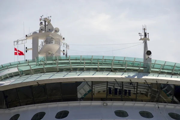 Flagge auf Schiff — Stockfoto