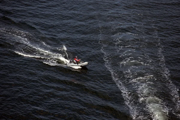 Fishing from a boat — Stock Photo, Image