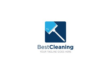 maidservant cleaning logo and icon vector illustration design template clipart