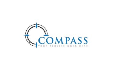 pusula seyahat macera logosu ve simge vektör çizimi markalaşma şablonu için en iyi logo veya en iyi simge