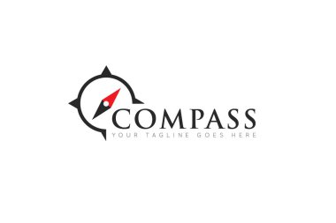 pusula seyahat macera logosu ve simge vektör çizimi markalaşma şablonu için en iyi logo veya en iyi simge