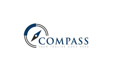 pusula seyahat macera logosu ve simge vektör çizimi markalaşma şablonu için en iyi logo veya en iyi simge