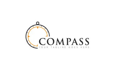 pusula seyahat macera logosu ve simge vektör çizimi markalaşma şablonu için en iyi logo veya en iyi simge