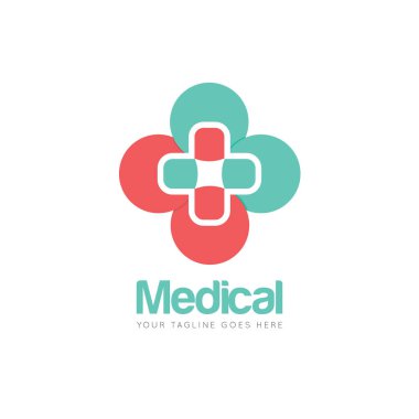 Tıbbi sağlık logosu, simge, sembol tasarım şablonu