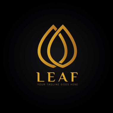 yeşil eko yaprağı logosu ve ikon vektör illüstrasyon tasarım şablonu