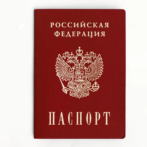 Beyaz bir arka plan üzerinde Rus pasaportu