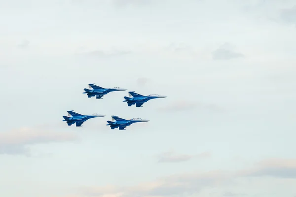 Junio Celebración Del Grupo Vuelo Caballeros Rusos Russkie Vityazi Junio — Foto de Stock