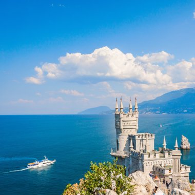 Yalta tanınmış kale kırlangıç yuvaya