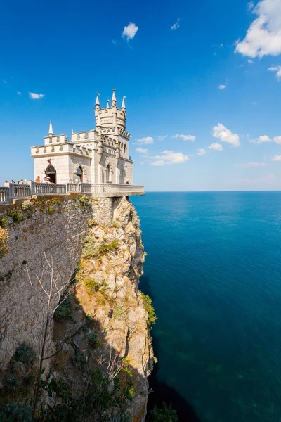 The well-known castle Swallow 's Nest near Yalta — стоковое фото