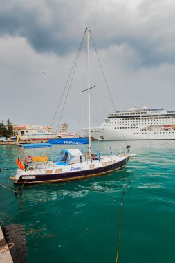 Yalta, Ukrayna - 22 Nisan. msc lirica yalta içinde