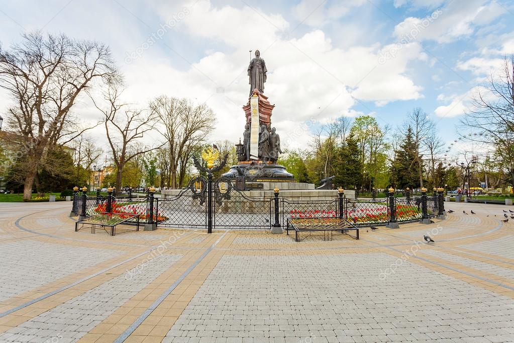 Krasnodar, a monument to the Empress Catherine II 