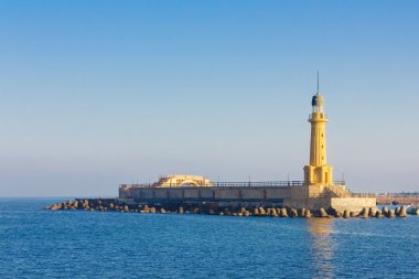 İskenderiye feneri bir görüntü. Mısır