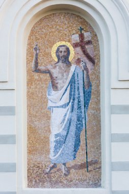 elemento del mosaico de la iglesia 