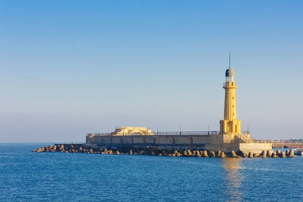 İskenderiye feneri bir görüntü. Mısır — Stok fotoğraf