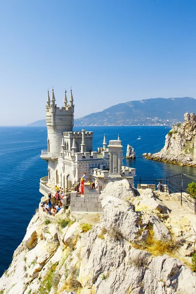 Det Välkända Slottet Swallow Nest Nära Jalta Krim Ukraina — Stockfoto