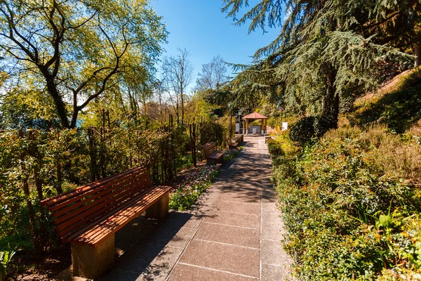 Hermoso parque en la costa sur de la Crimea — Foto de Stock