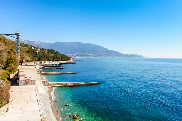 Güney sabahı güzel deniz manzarası 