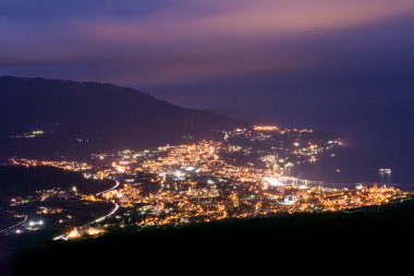 The view from the bird's-eye view of the city Yalta