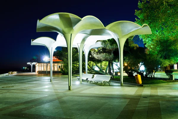 Streets evening of Yalta Stock Photo