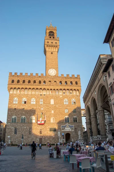 Pohled Palazzo Vecchio Florencii Toskánsko Itálie — Stock fotografie