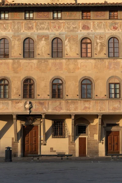 Blick Auf Die Piazza Santa Croce Florenz Toskana Italien — Stockfoto