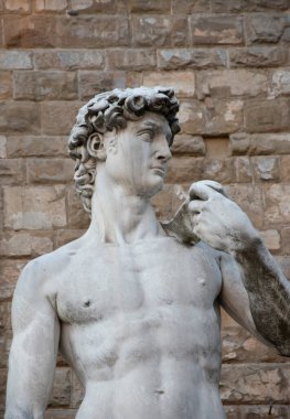 Piazza della Signoria 'daki açık hava heykeli, Loggia dei Lanzi, Florence, Toskana, İtalya.