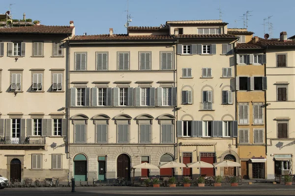 Fasada Budynku Florencji Toskania Włochy — Zdjęcie stockowe