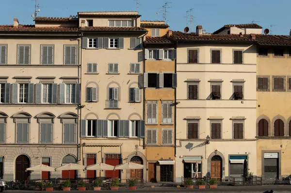 Edificio Fachada Ciudad Florencia Toscana Italia —  Fotos de Stock