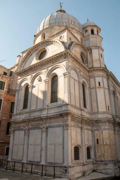 Staden Venedig Kyrkan Santa Maria Dei Miracoli Italien — Stockfoto