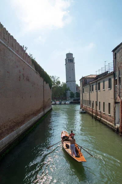 Sestiere Castello Venice Its Characteristic Buildings Canals Bridges Alleys — Foto de Stock