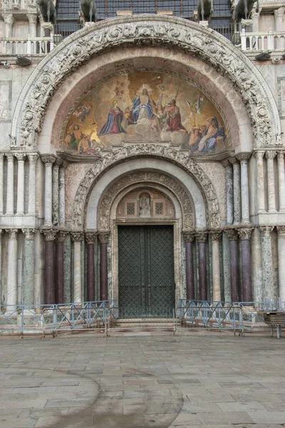 Mark Basilica Exterior Cathedral Church City Venice Italy Europe — стоковое фото