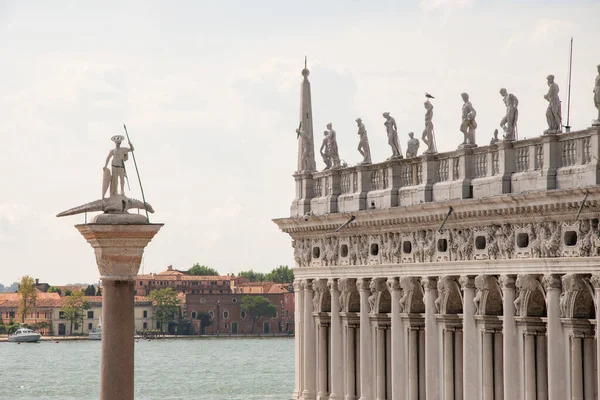 Biblioteka Marciana Piazzetta San Marco Wenecja Włochy Europa — Zdjęcie stockowe