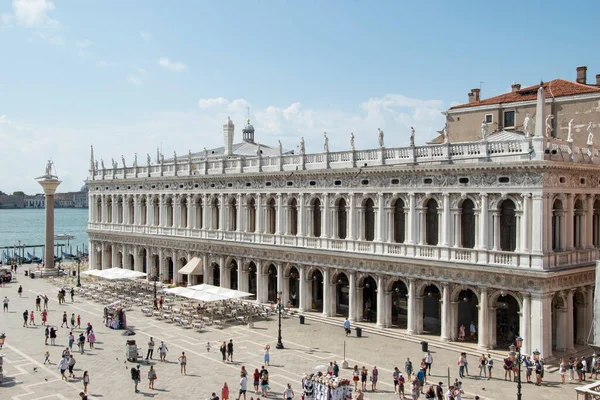 Marciana Library Piazzetta San Marco Benátkách Itálie Evropa — Stock fotografie