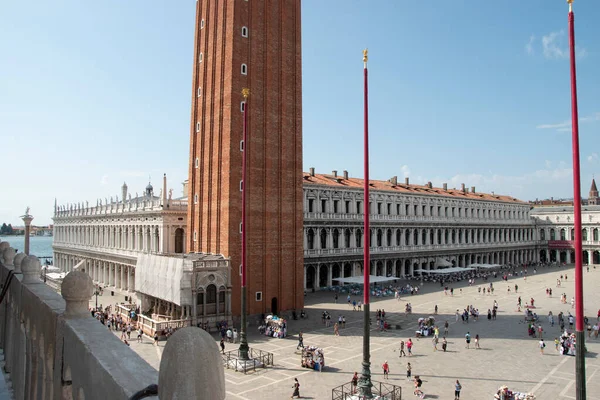 位于意大利威尼斯市圣马可广场 Piazza San Marco — 图库照片