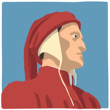 Dante Alighieri, İlahi Komedi 'yi yazan ünlü İtalyan şair.
