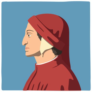 Dante Alighieri, İlahi Komedi 'yi yazan ünlü İtalyan şair.