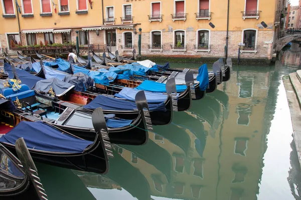 Die Gondel Typisches Boot Der Stadt Venedig Italien Europa — Stockfoto