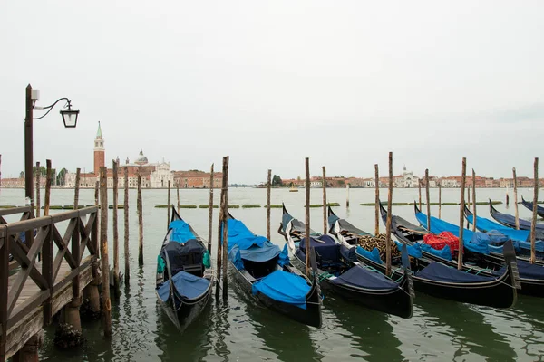 Гондола Типовий Човен Міста Венеція Італія Європа — стокове фото