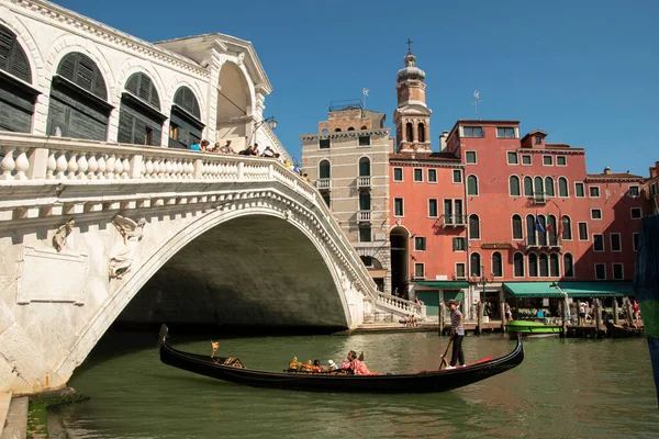 Die Gondel Typisches Boot Der Stadt Venedig Italien Europa — Stockfoto